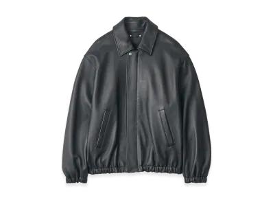 ssstein Sheep Leather Zip Short Jacket "Black"