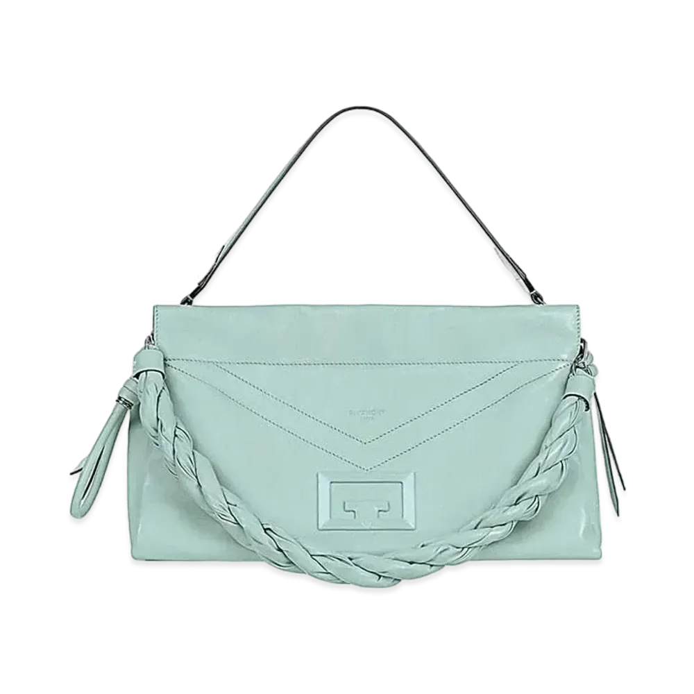 GIVENCHY ID93 Leather Shoulder Bag "Light Green"