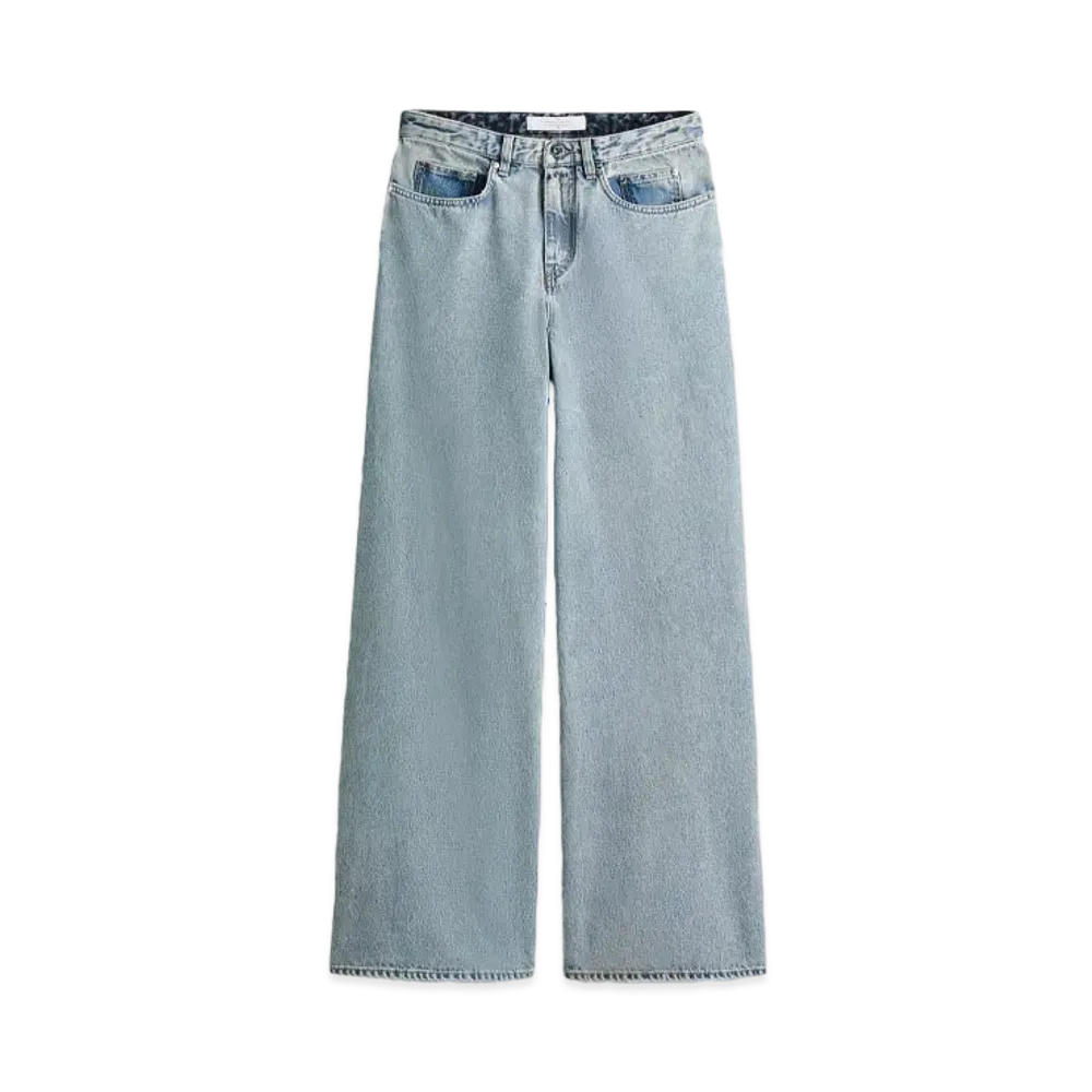 rokh x H&M Two Tone Baggy Denim "Light Denim Blue/Denim Blue"