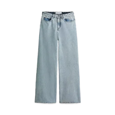 rokh x H&M Two Tone Baggy Denim "Light Denim Blue/Denim Blue"