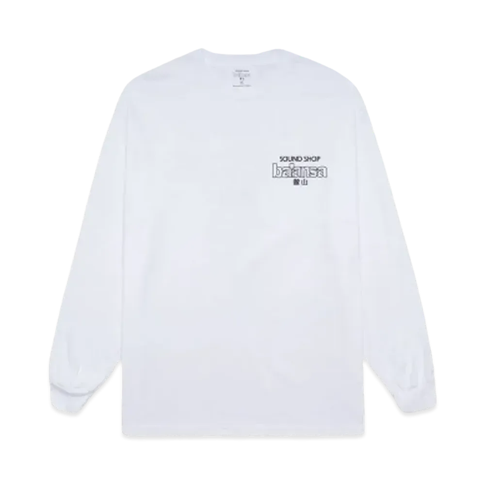 SOUND SHOP balansa SSB LOGO L/S TEE "WHITE / BLACK"