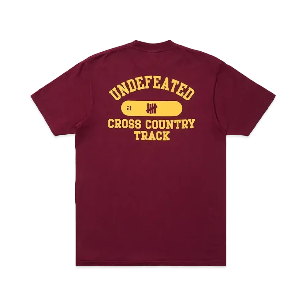 UNDEFEATED CROSS COUNTRY S/S TEE - 80255 "Burgundy"