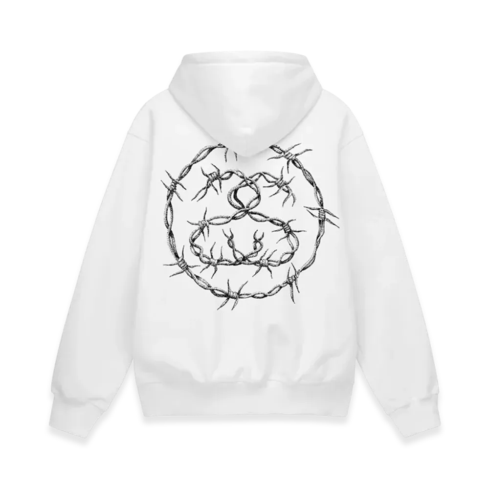 Stussy Barb Hoodie "White"