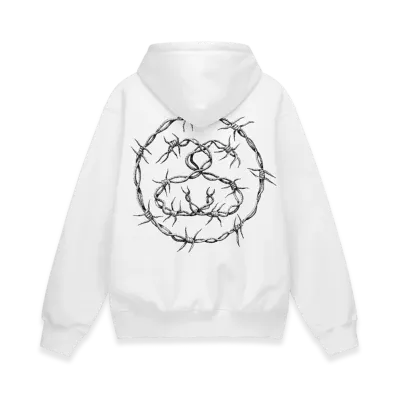 Stussy Barb Hoodie "White"