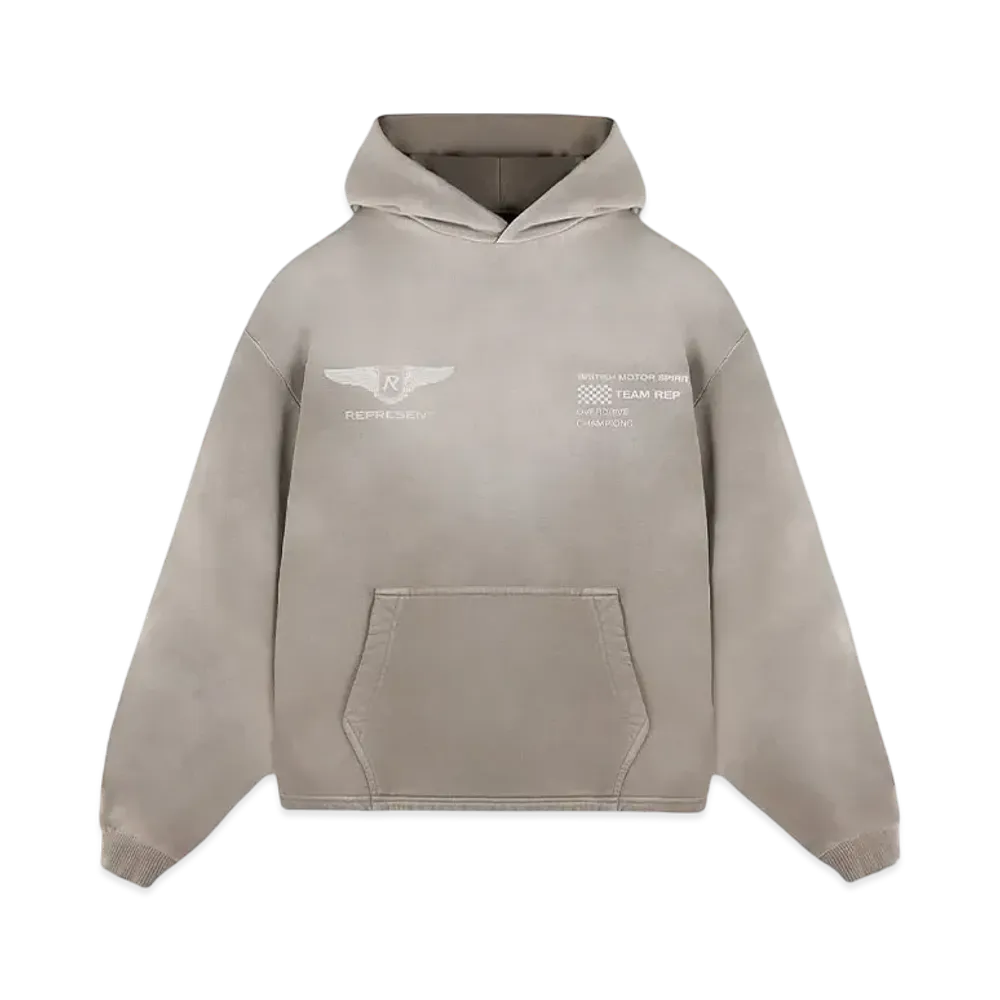 REPRESENT Team Rep Hoodie "Dark Taupe"