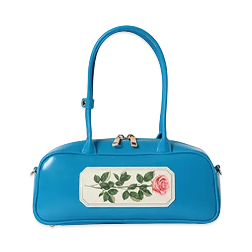 BEAMS COUTURE x RURU MARY'S Petite Boston Bag "Blue"