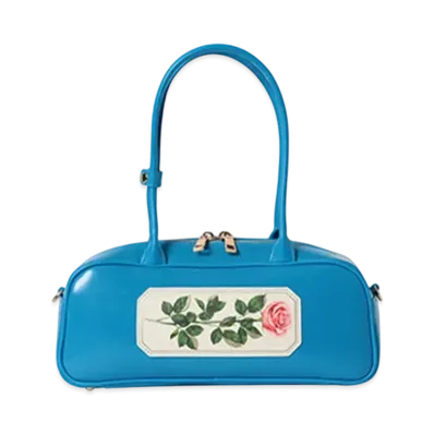 BEAMS COUTURE x RURU MARY'S Petite Boston Bag "Blue"