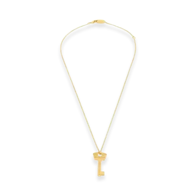 BALENCIAGA Amour Key Necklace "Gold"