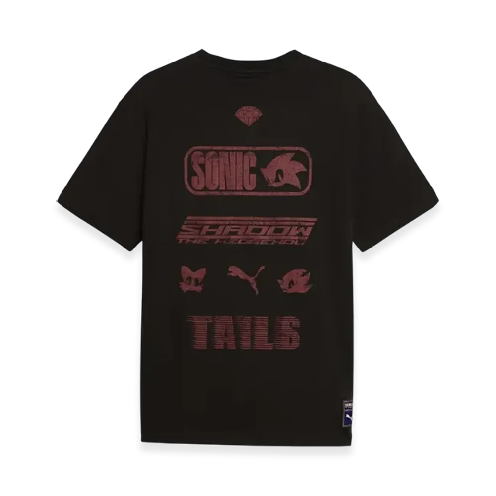 PUMA x SONIC Men's Relaxed Graphic Short Sleeve T-Shirt "Black"