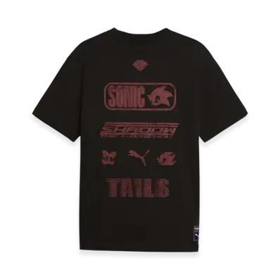 PUMA x SONIC Men's Relaxed Graphic Short Sleeve T-Shirt "Black"