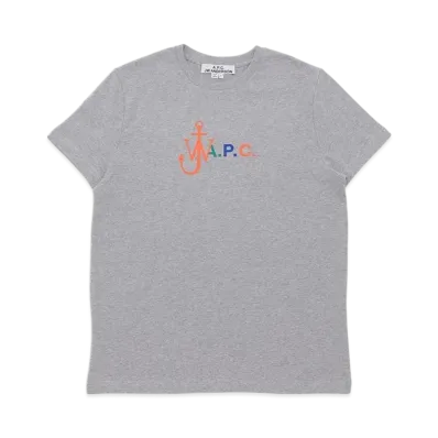 A.P.C. T-Shirt Anchor "Gris Fonce"
