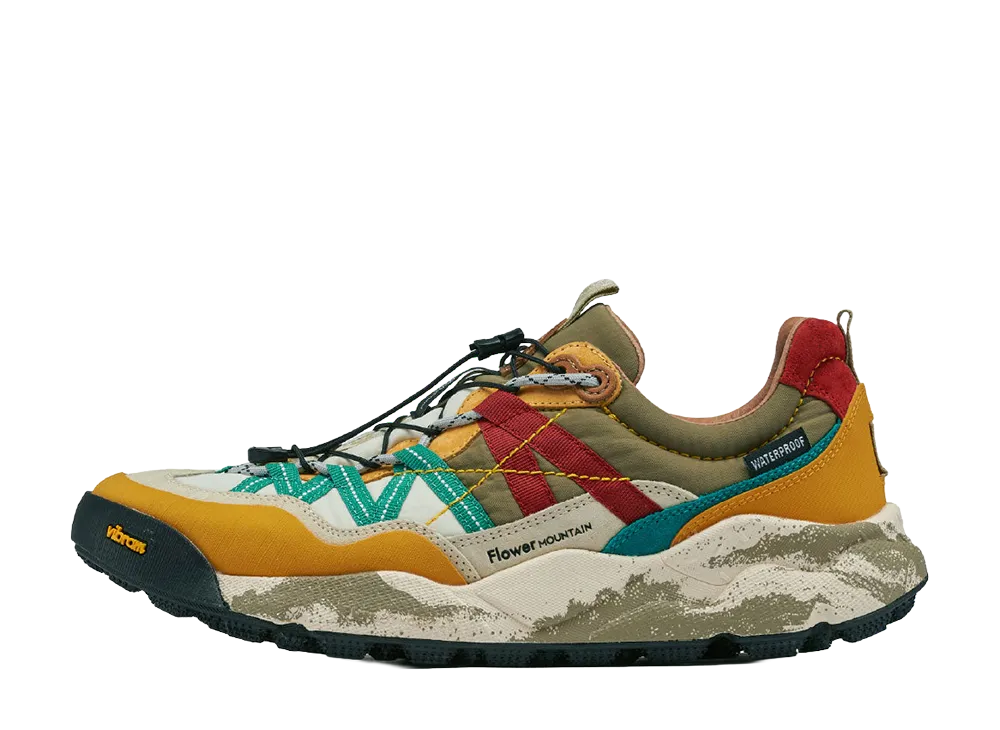 Flower MOUNTAIN IWANO 2 "Yellow/Teal/Rust"