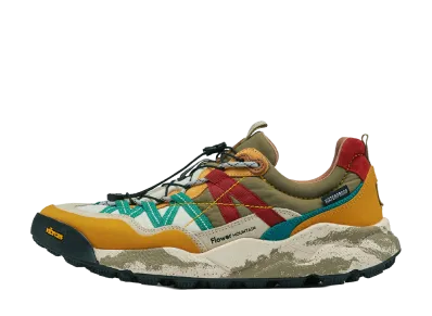 Flower MOUNTAIN IWANO 2 "Yellow/Teal/Rust"