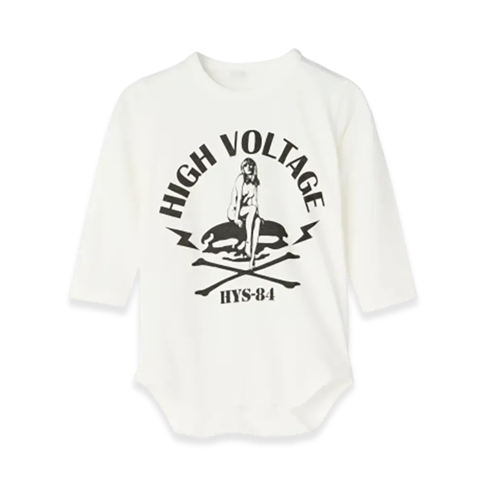 HYSTERIC GLAMOUR High Voltage Rompers "White"