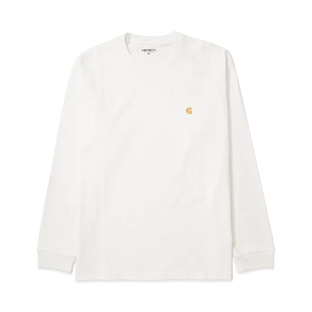 Carhartt WIP L/S Chase T-Shirt "White Gold"