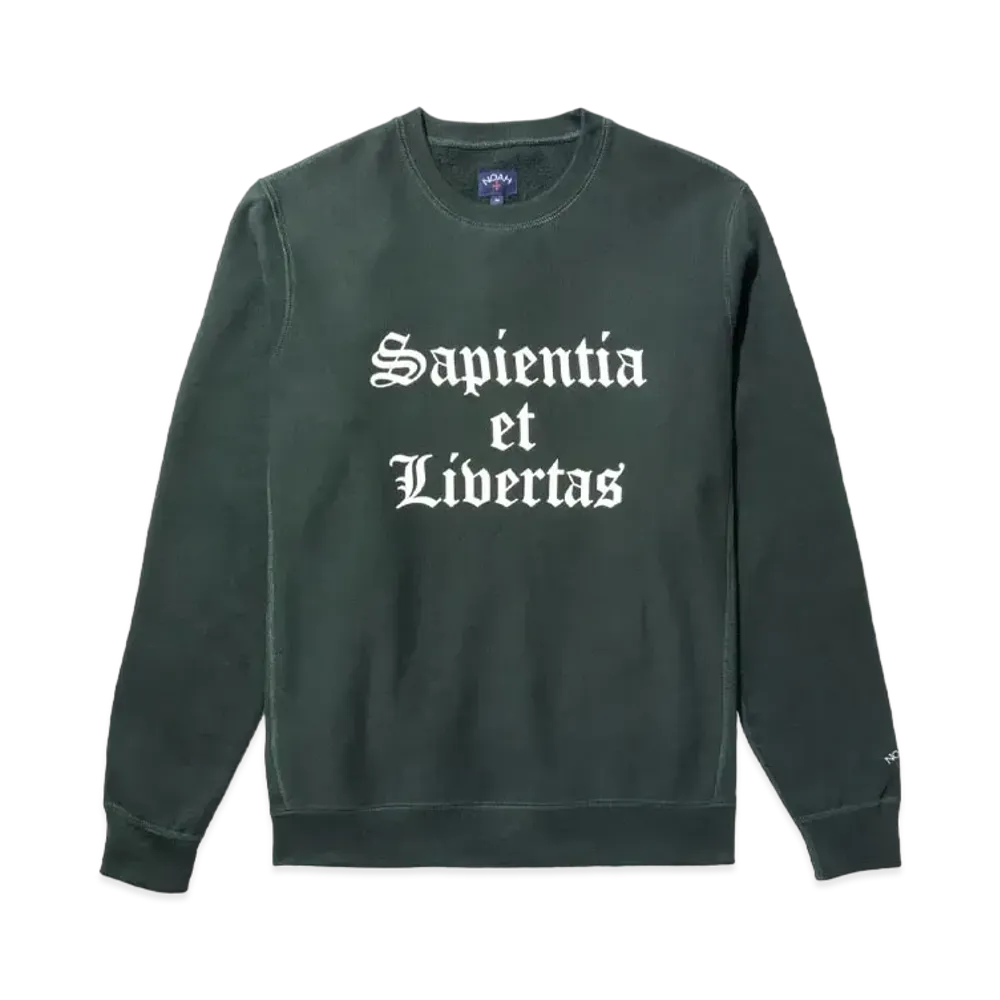 Noah Knowledge Crewneck "Dark Pine"