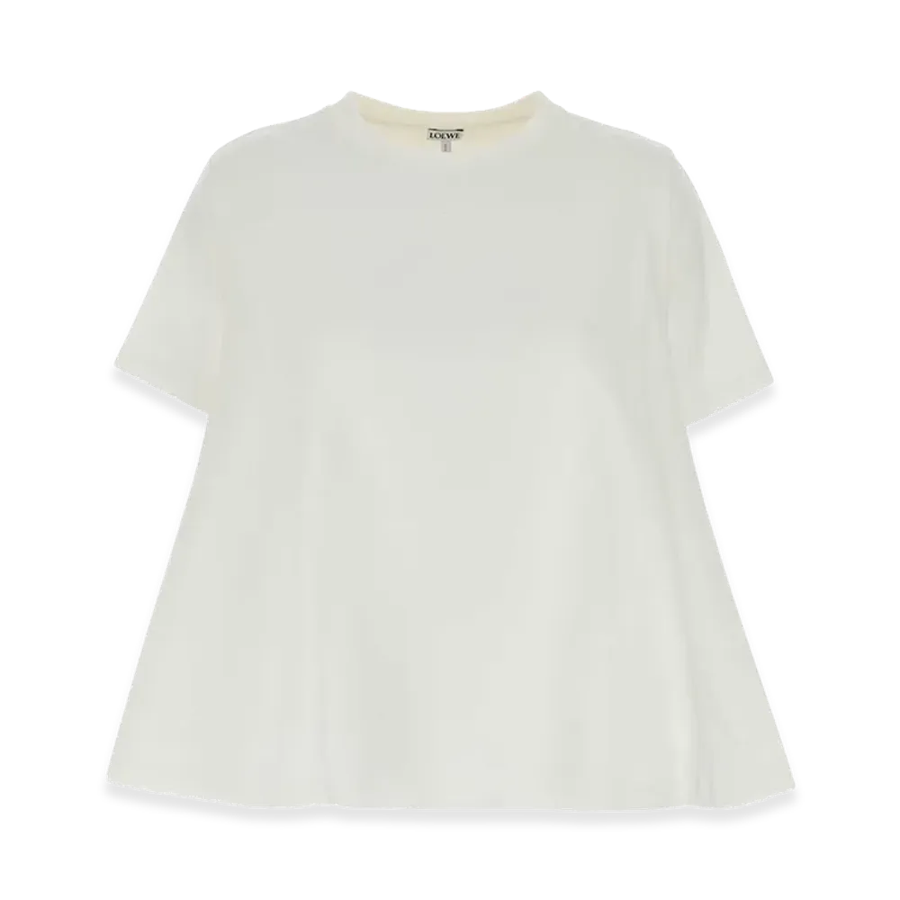 LOEWE Women's Cotton Blend Tee "White"