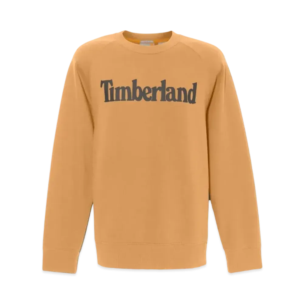 Timberland Men's Liner Logo Crew Neck Sweatshirt "Wheat"