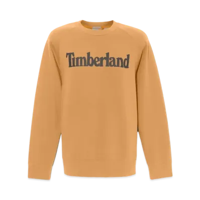 Timberland Men's Liner Logo Crew Neck Sweatshirt "Wheat"