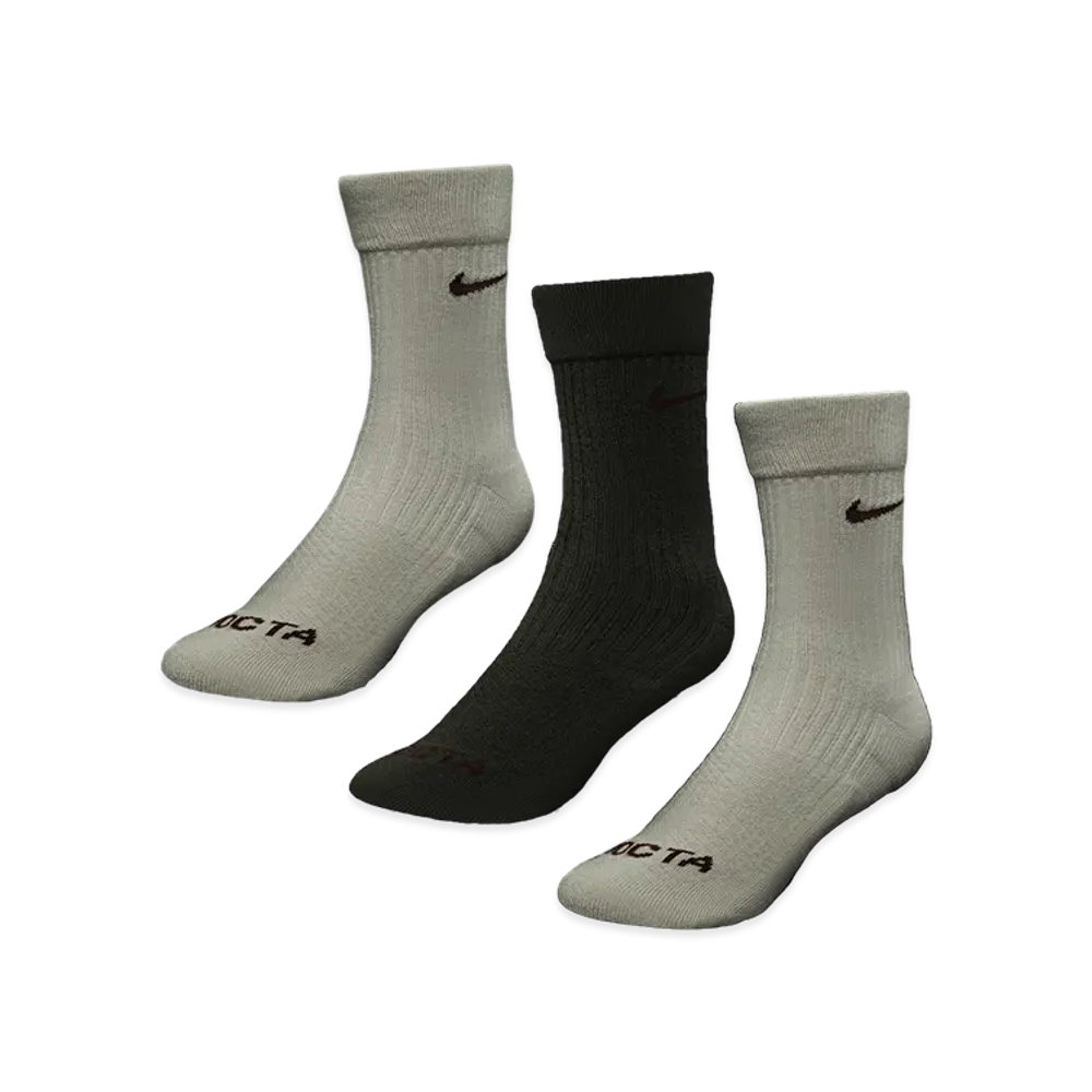 Nike x NOCTA Crew Socks 3 Pack "Orewood Brown/Cargo Khaki"