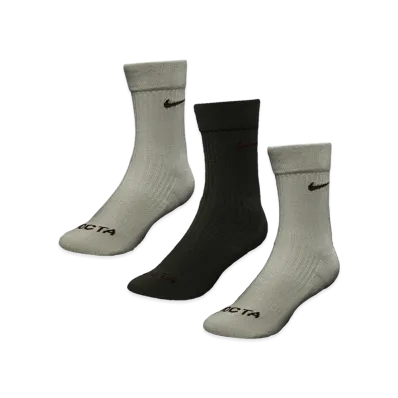 Nike x NOCTA Crew Socks 3 Pack "Orewood Brown/Cargo Khaki"