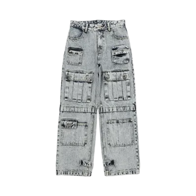 X-Girl Multi Pocket Denim Pants "Ltindigo"