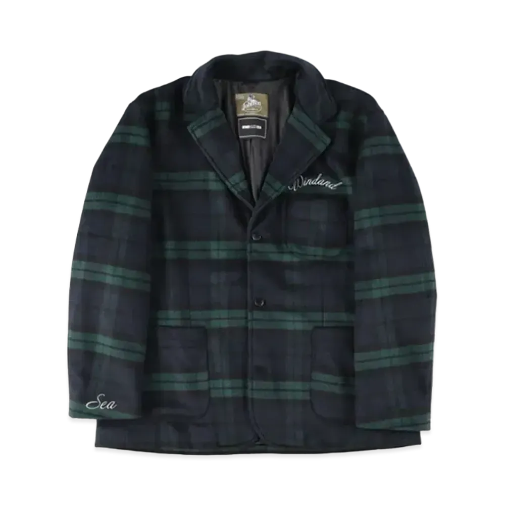WIND AND SEA x Johnson Woolen Mills Wool Tailored Jacket "Green"