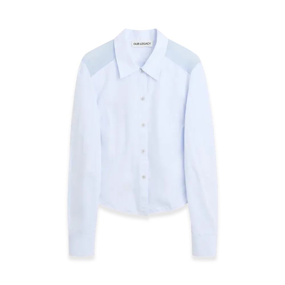 OUR LEGACY Women's Cincher Shirt "Dining Blue Poplin"