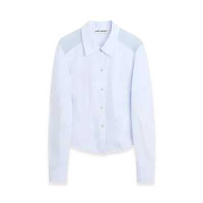 OUR LEGACY Women's Cincher Shirt "Dining Blue Poplin"