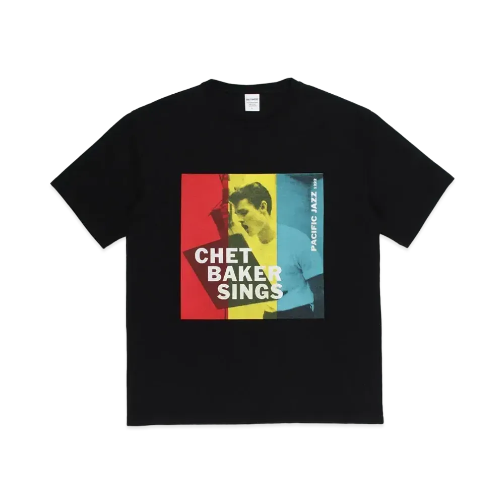 WACKO MARIA CHET BAKER / WASHED HEAVY WEIGHT T-SHIRT #1 "Black"