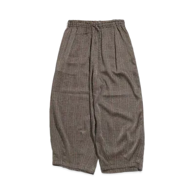 Needles H.D.P. PANT - PE/W/CU FANCY PLAID "Bordeux/Red/Yellow"