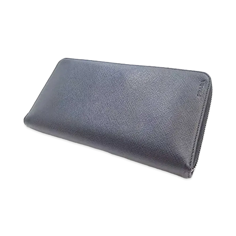PRADA Organizer Full Zip Wallet "Black"