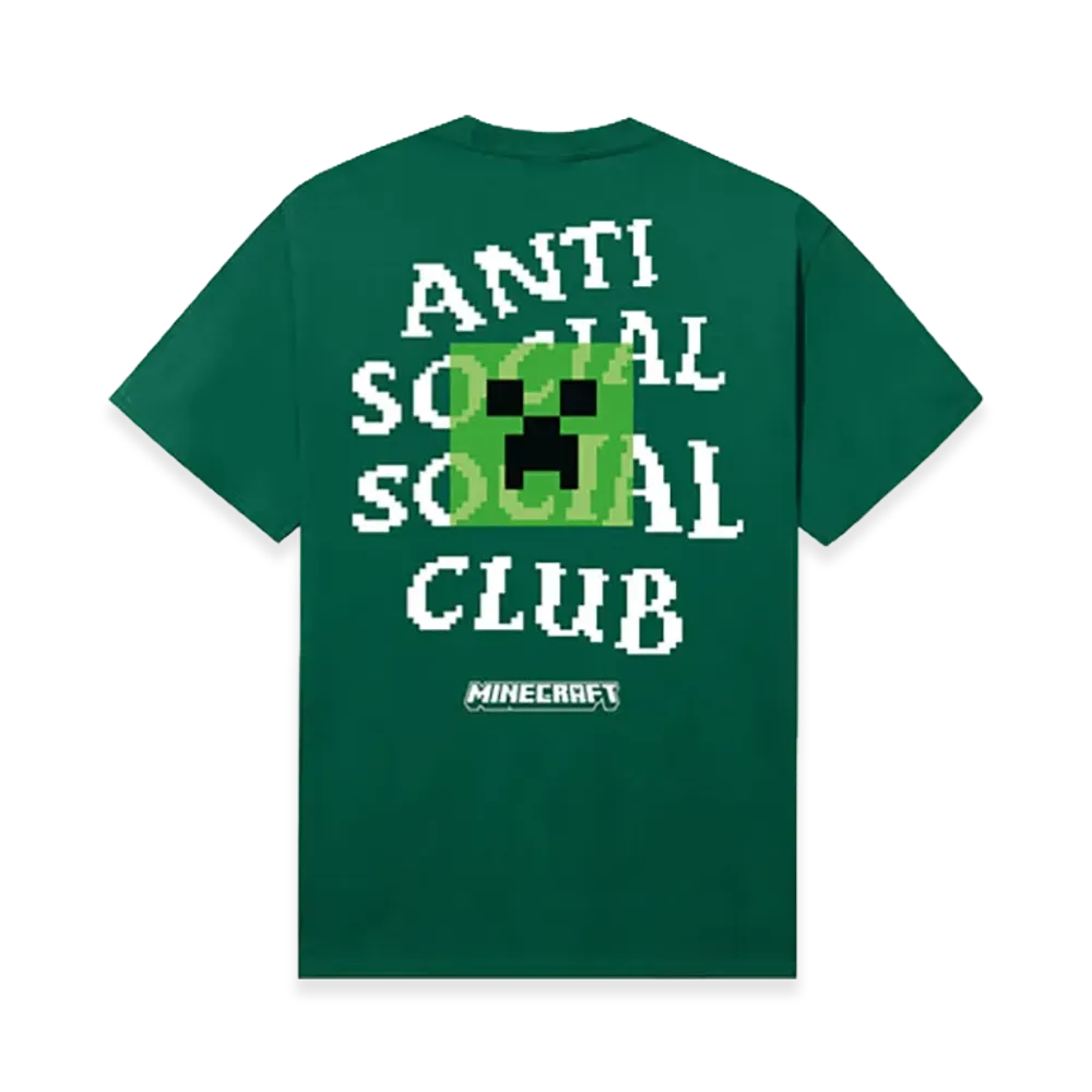 ANTI SOCIAL SOCIAL CLUB x Minecraft Creeper Head Logo Tee "Green"