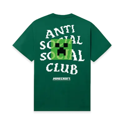 ANTI SOCIAL SOCIAL CLUB x Minecraft Creeper Head Logo Tee "Green"