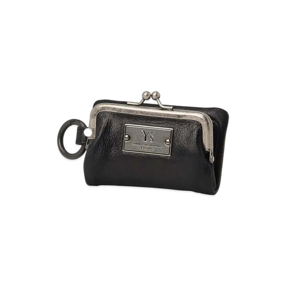 Y's Leather Key Case W/ Metal Clasp "Black"
