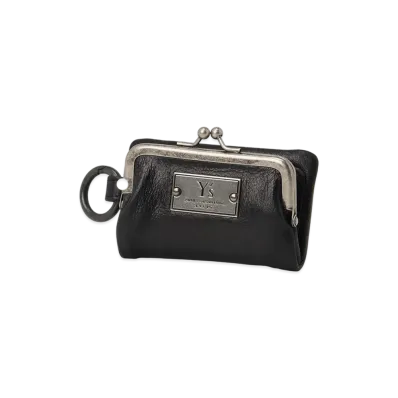 Y's Leather Key Case W/ Metal Clasp "Black"