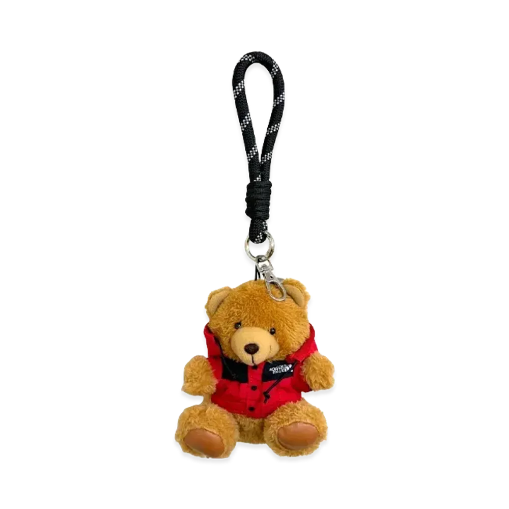 The North Face MT Bear Keyring "Brown/Red"