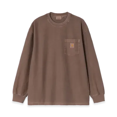 Carhartt WIP L/S Loose Pocket T-Shirt "Tobacco/Garment Dyed"