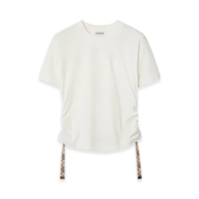 Burberry Festival Cotton T-shirt "Chalk"