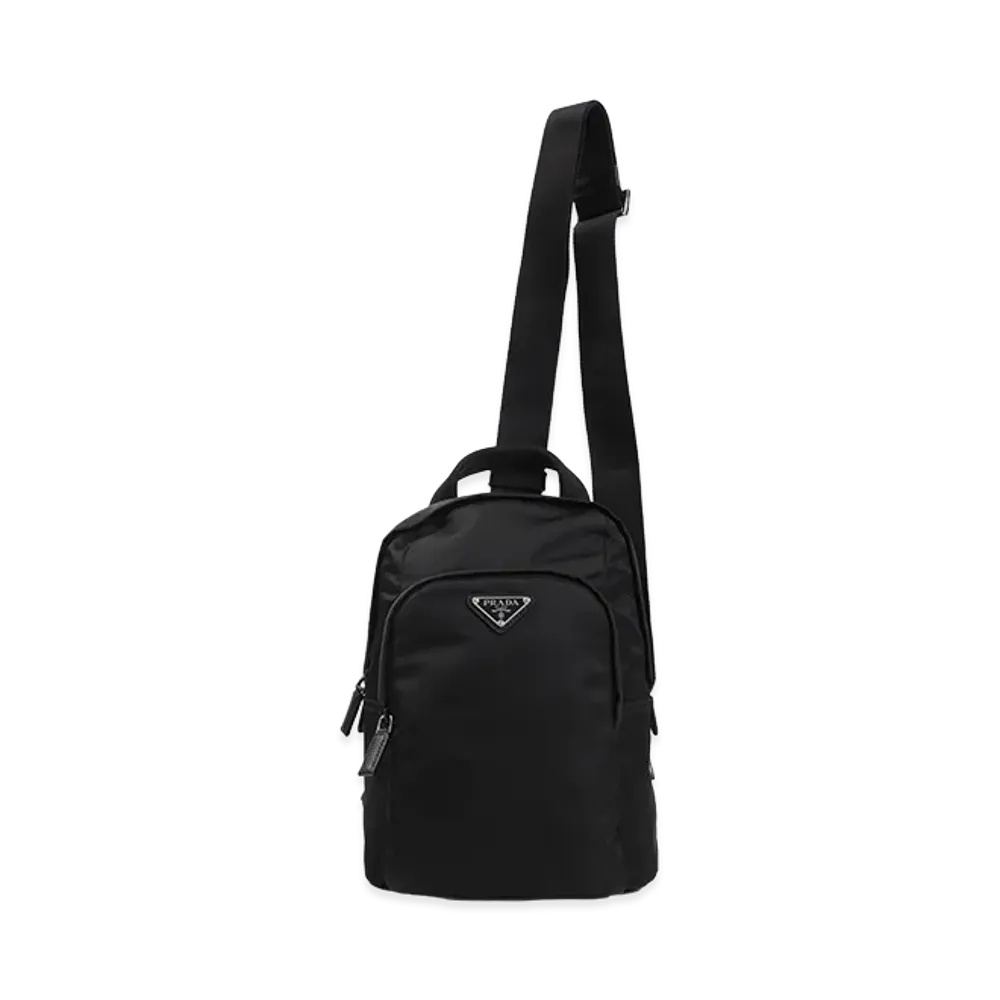 PRADA Re-Nylon And Saffiano Leather Backpack "Black"