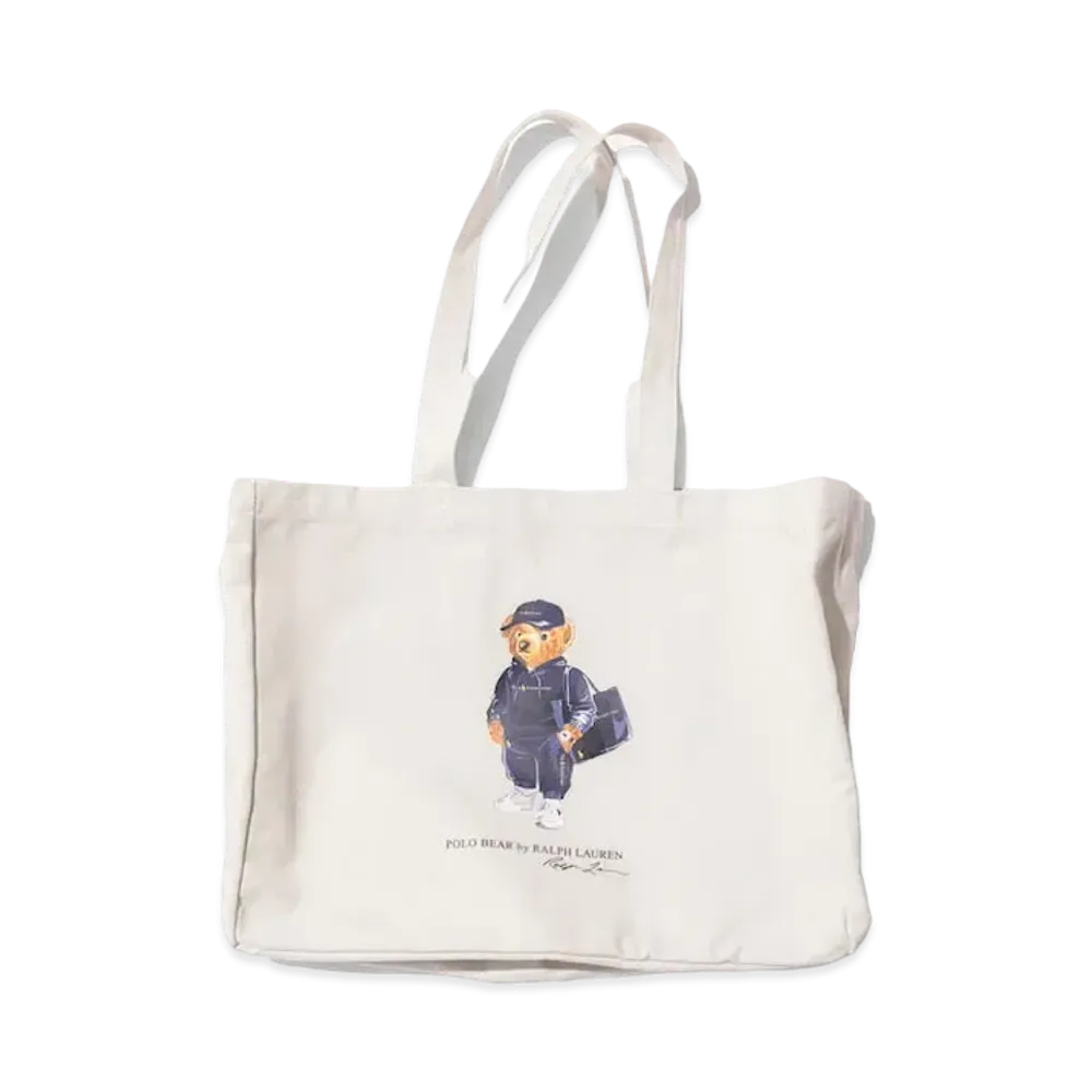 BEAMS x Polo Ralph Lauren Tote Bag "Natural"