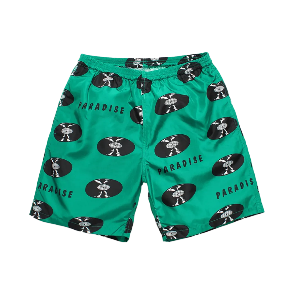 WACKO MARIA Records Nylon Board Shorts "Green"