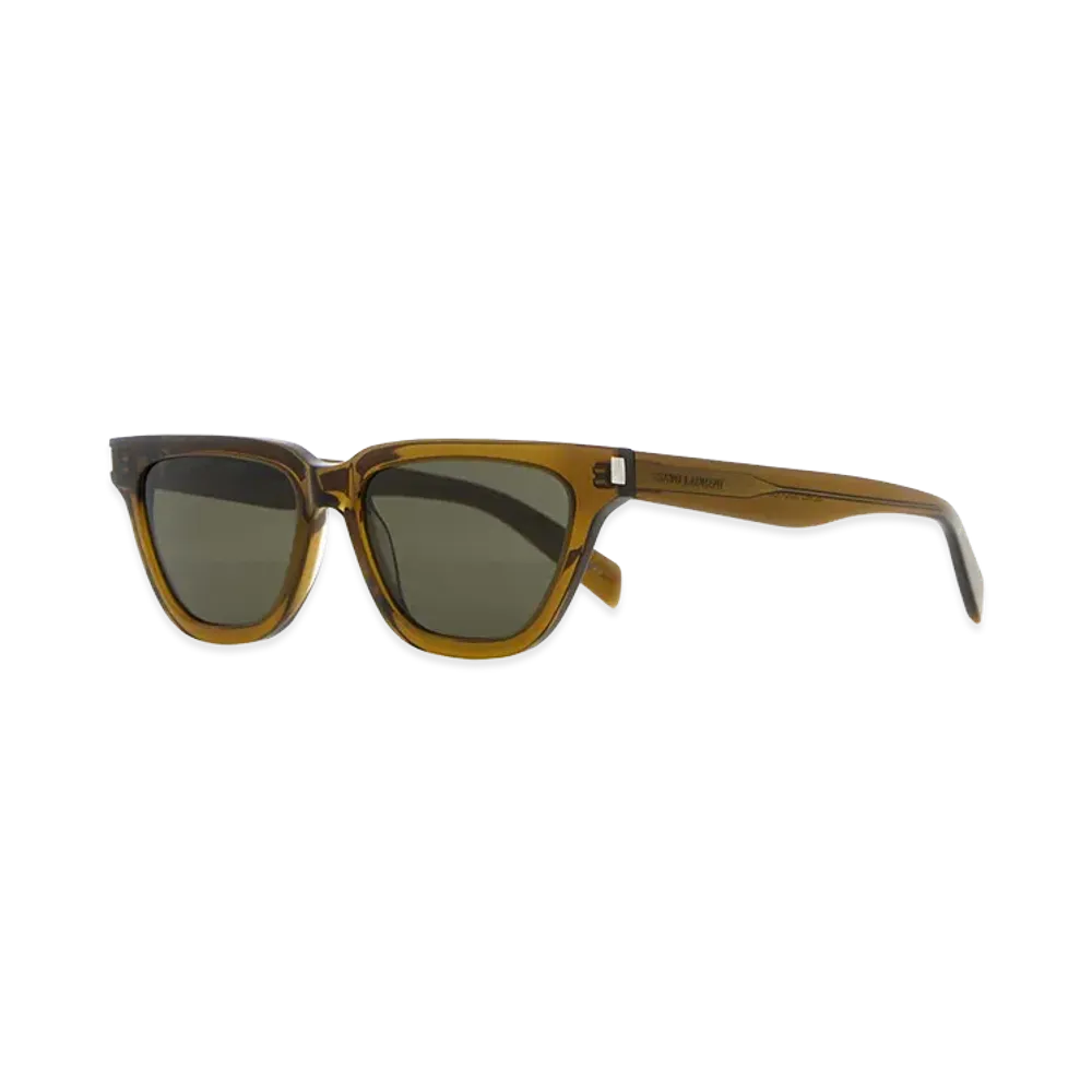 Saint Laurent Women's Khaki Acetate Sl 462 Sunglasses "Green"