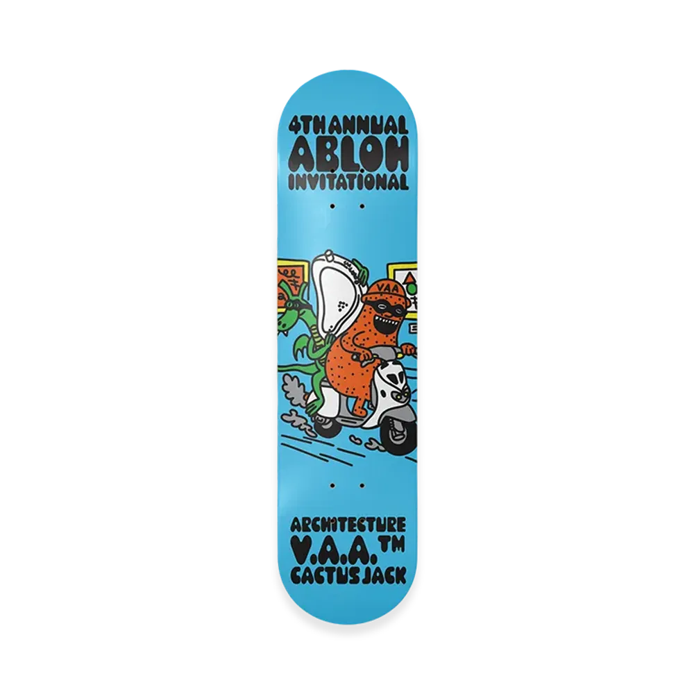Travis Scott Cactus Jack x Virgil Abloh Archive x Architecture Invitational Skate Deck "Blue"