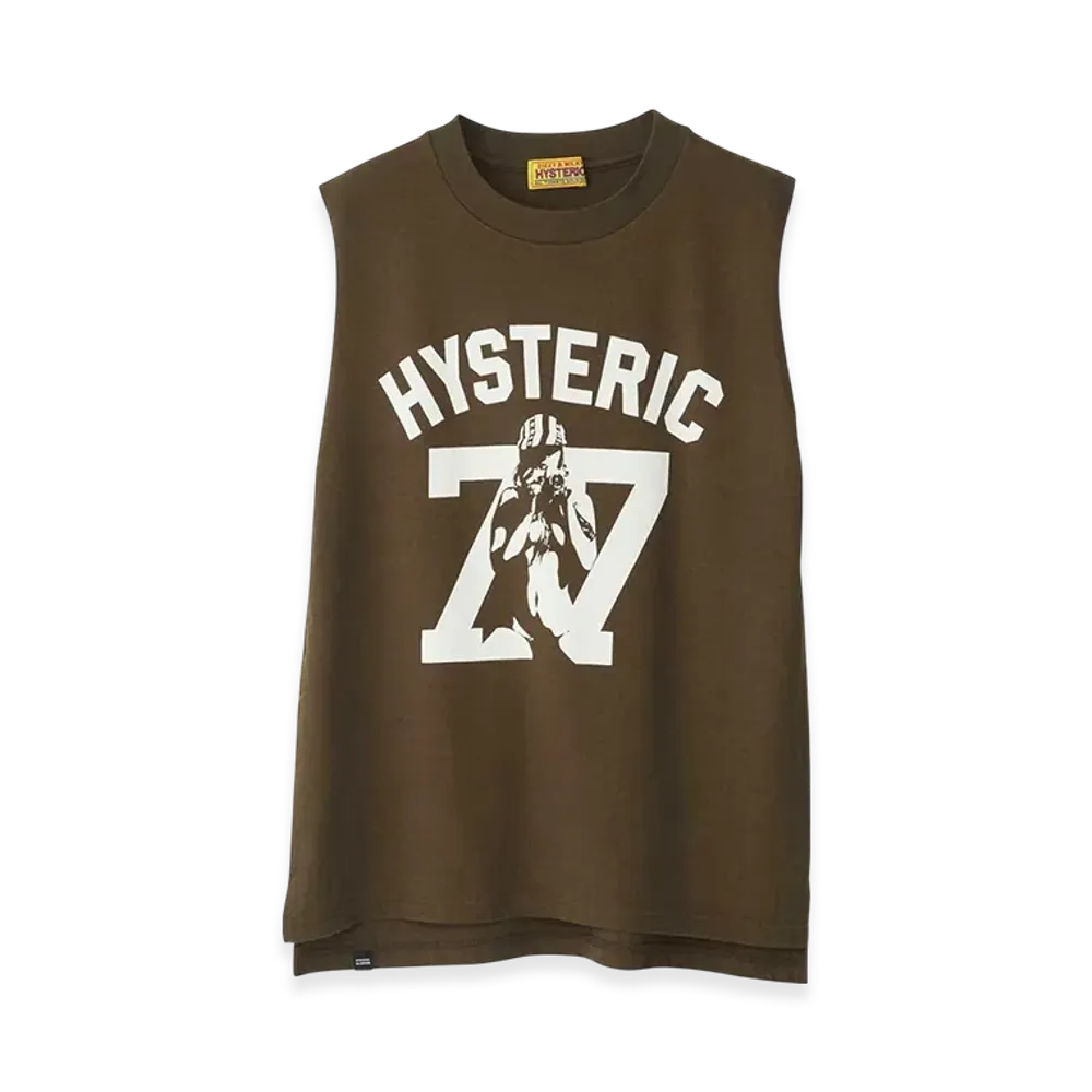 HYSTERIC GLAMOUR Hysteric 77 Sleeveless Shirt "Khaki"