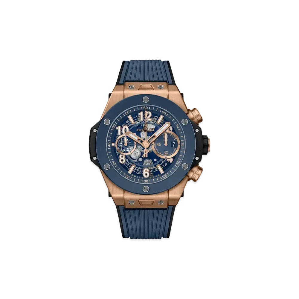 HUBLOT Big Bang Unico King Gold Blue Ceramic 44mm