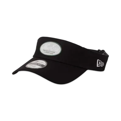 NEW ERA Golf Sunvisor Stretch Cotton Washable Oval Logo "Black"
