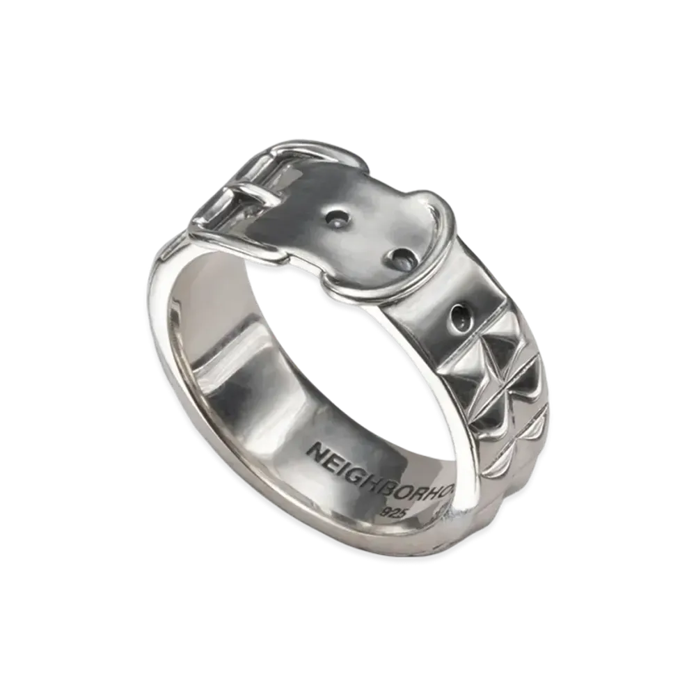 NEIGHBORHOOD Silver Studs Belt Ring "Silver"