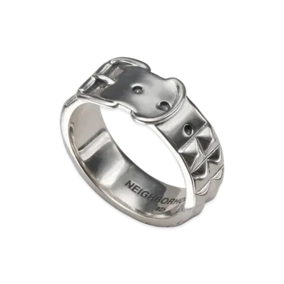 NEIGHBORHOOD Silver Studs Belt Ring "Silver"