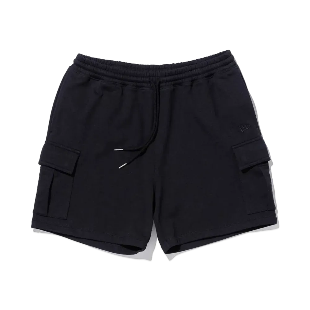 NEW ERA BLACK LABEL SS24 Sweat Cargo Short Pants "Black"